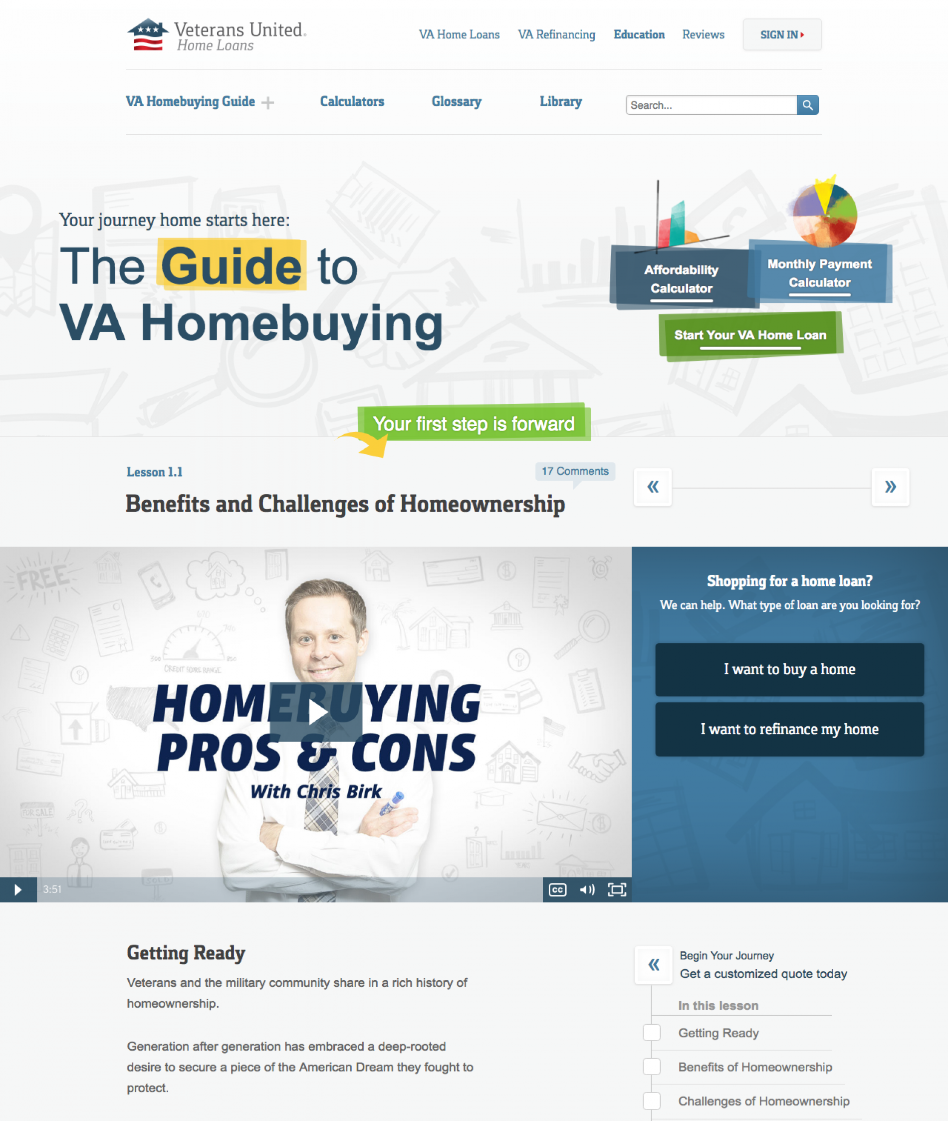 Homefront academy homepage