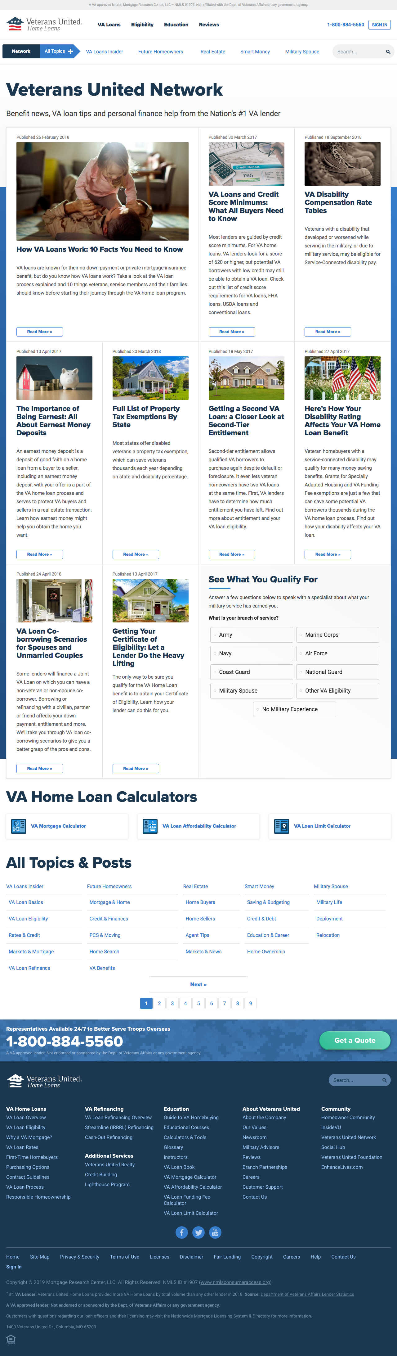 VU Network home page